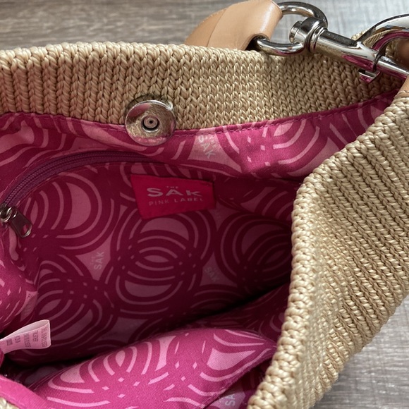 The SAK Pink Label shoulder purse, cute multi-colored strap, excellent condition - Picture 3 of 4